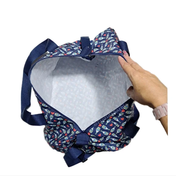 Duffle Bag Hidden Valley Collectors Blue Athletic Zipper Crossbody Nylon Gym Bag - Picture 11 of 15